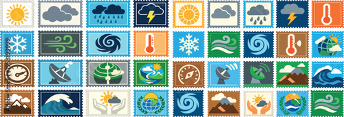 Weather and Meteorology-Themed Stamp Collection for World Meteorological Day
