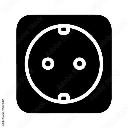 Electric Power Socket Vector Icon