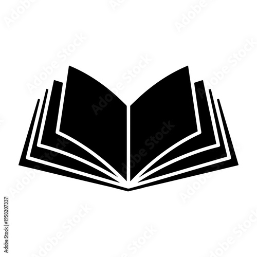 Open Book Vector Icon