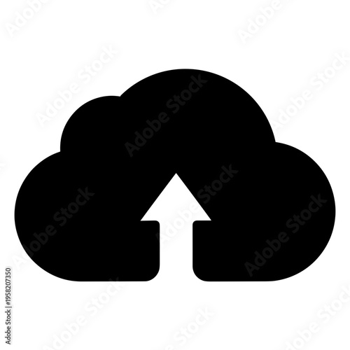 Cloud Upload Vector Icon