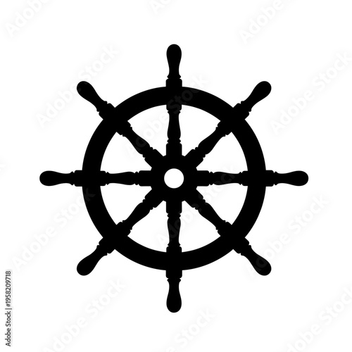 steering wheel on a white background