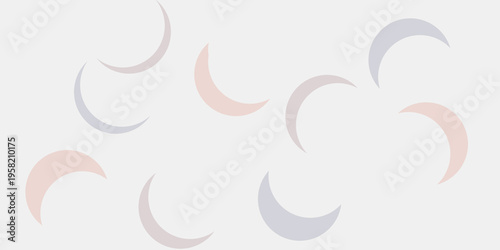 a set of transparent crescent background
