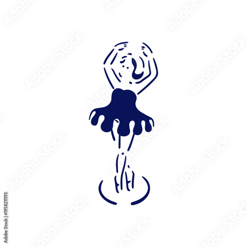 バレリーナのイラスト素材
