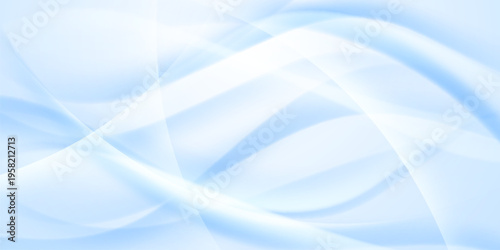 Blue waves abstract background, modern design, vector illustration