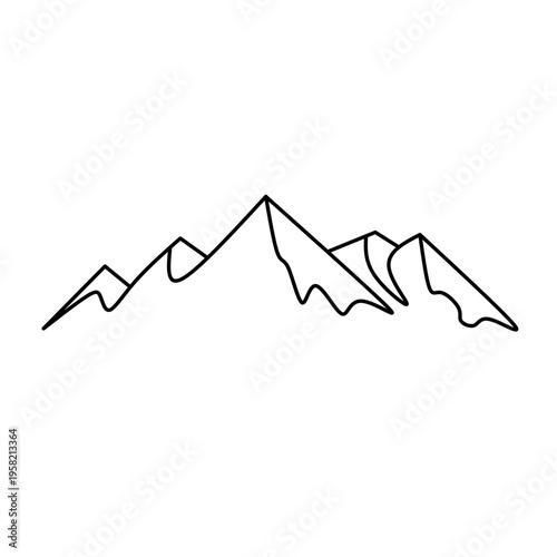 vector illustration of a mountain