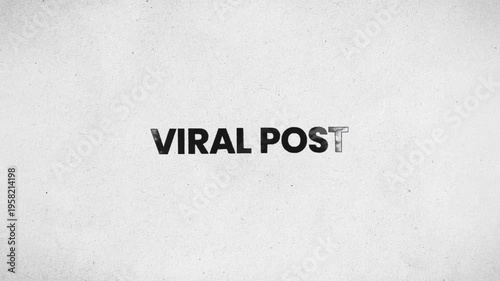 Viral Content Pencil Scribble Text Animation 4K Trending Social Media Promotion and Marketing Message