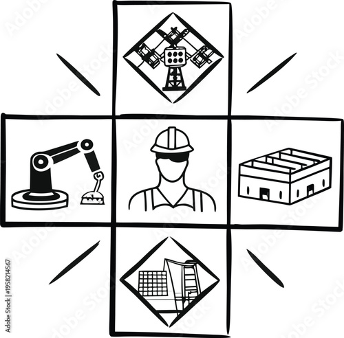 Skilled labor union and traditional stone masonry craftsmanship