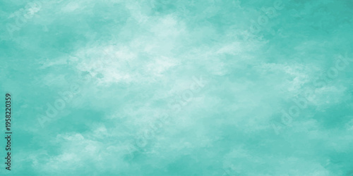 A beautiful summer day features a bright blue sky background filled with white clouds and clear sunlight, creating a high-altitude nature cloudscape with a peaceful, heaven-like atmosphere