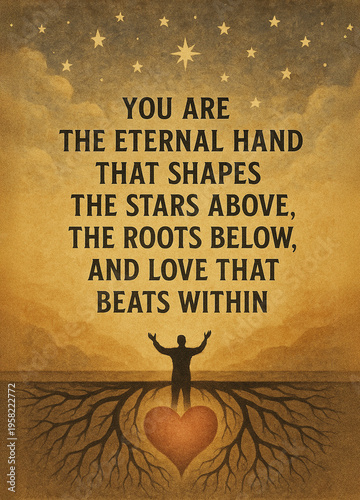 Sufi-Inspired Poster Declaring Glory to Allah, Praising His Divine Art Seen in Creation and Every Blessing