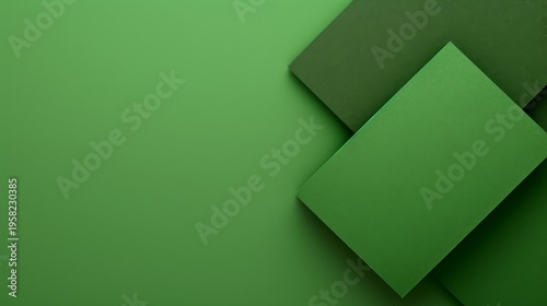 Green paper studio background empty vivid background.