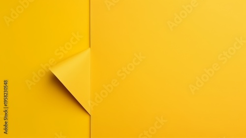 Yellow paper studio background empty vivid background. 