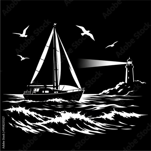 sailing boat on the sea