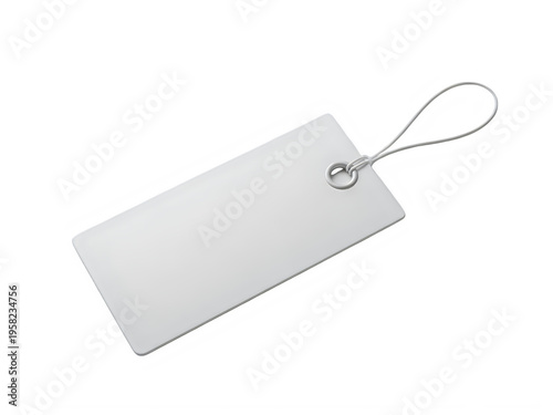 Obraz na płótnie A blank white tag with a string attached