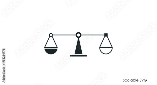 Balance Scale Icon for Justice and Equality