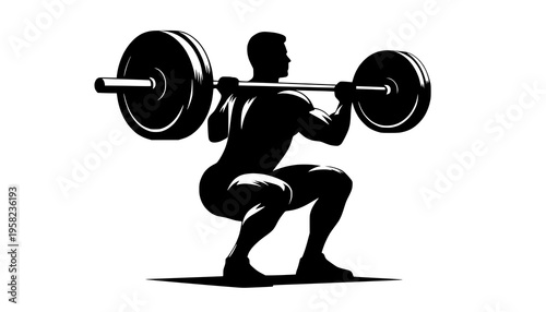 3d render of a man lifting weights