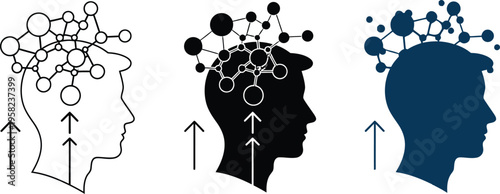 Human brain development and growth concept