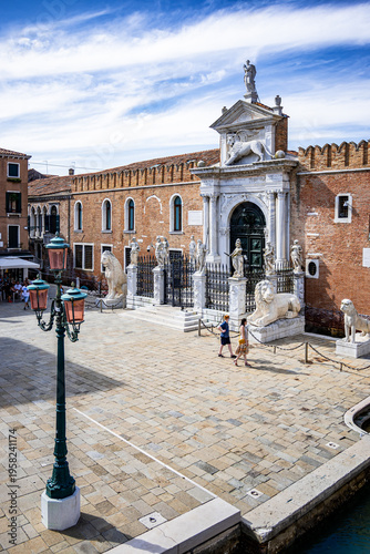 View of the Venice Arsenal (Italy)