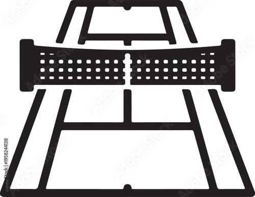 Vector illustration of a black metal truck bumper and grille