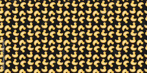 Yellow bath ducky repeating pattern for children nursery wallpaper design. Rubber duck pattern