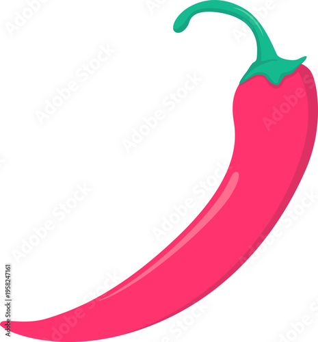 Red chili pepper vector illustration. Cinco de Mayo Celebration