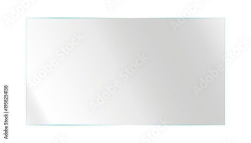 Realistic transparent glass panel modern Realistic transparent glossy glass panel with light glare  UI overlay background (4)