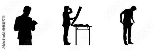 Three Silhouettes of the Financial World: Wealth, Transaction and Bankruptcy