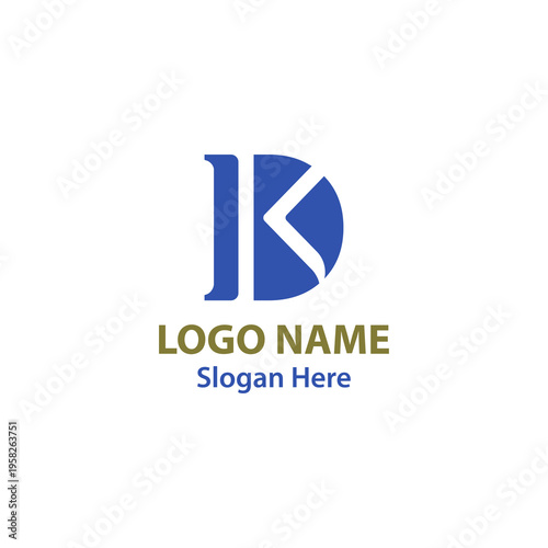 Free Download Modern DK letter logo featuring a clean and minimal monogram design. Ideal for corporate businesses, consulting firms, startups, agencies, and professional brand identity. - GFXLoad