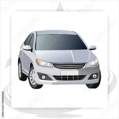 Sleek Sedan on a Journey: A modern, silver sedan, the embodiment of style and innovation, stands ready for adventure, perfect for urban escapades and scenic routes.