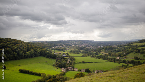 Fotografija Cotswold landscape panorama
