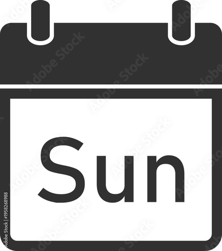 Calendar Icon Sunday