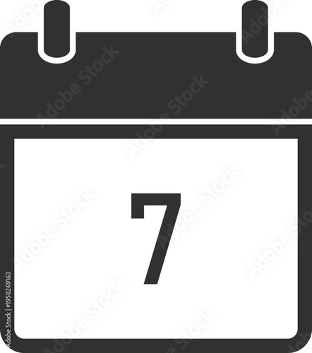 Calendar Day Seven Icon