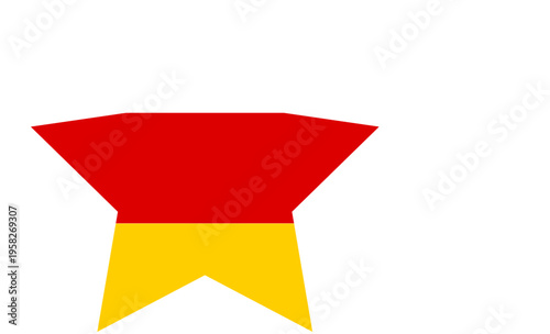 German Flag Star Shape