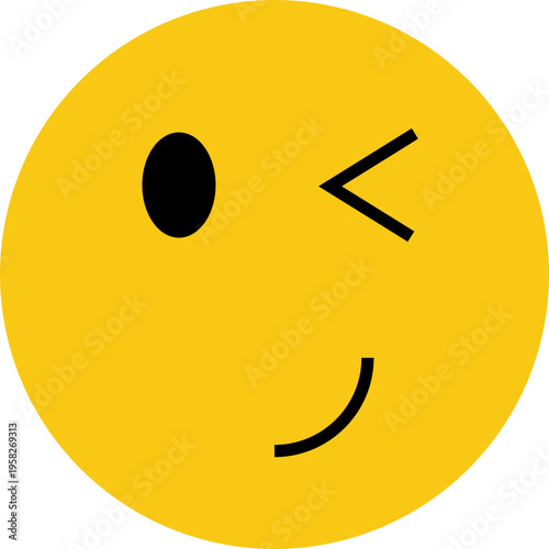 Winking Smiley Face Icon