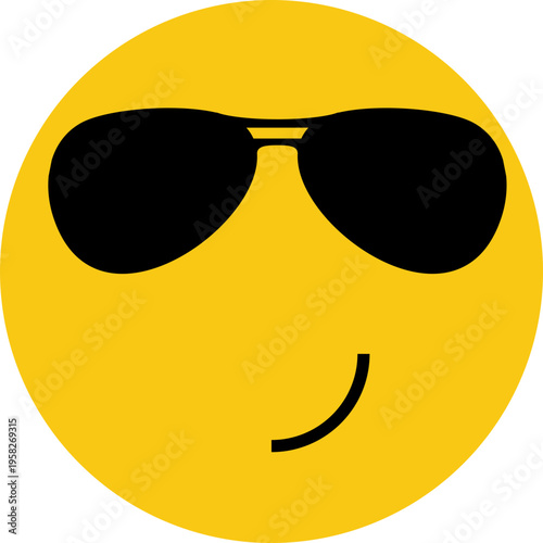 Cool Emoji with Sunglasses