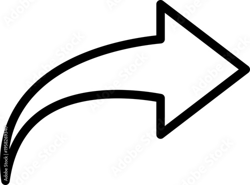 Curved Arrow Icon