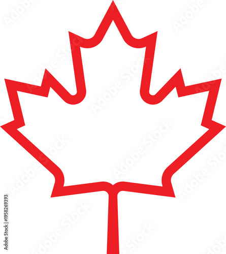 Canadian Maple Leaf Outline