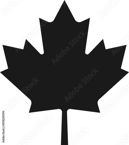 Canadian Maple Leaf Silhouette
