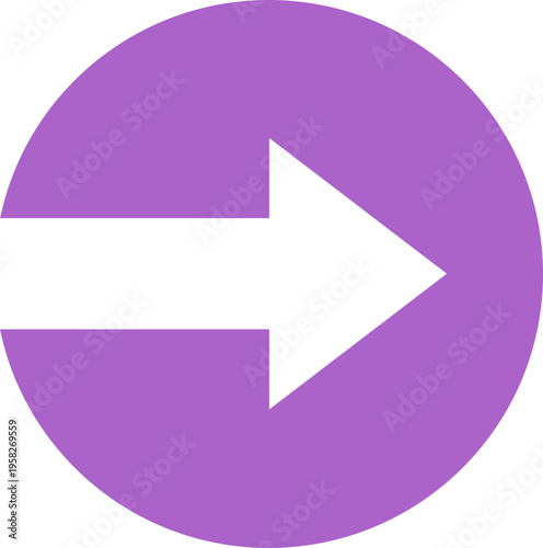 Purple Circle Arrow Icon