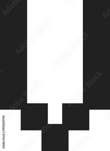 Pixelated Abstract Shape