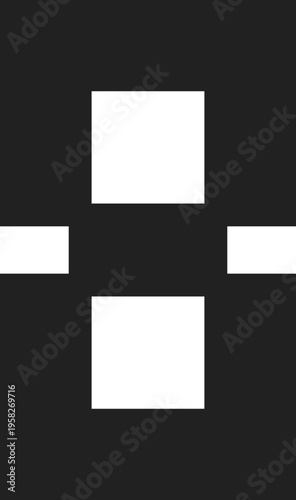 Abstract Geometric Black and White