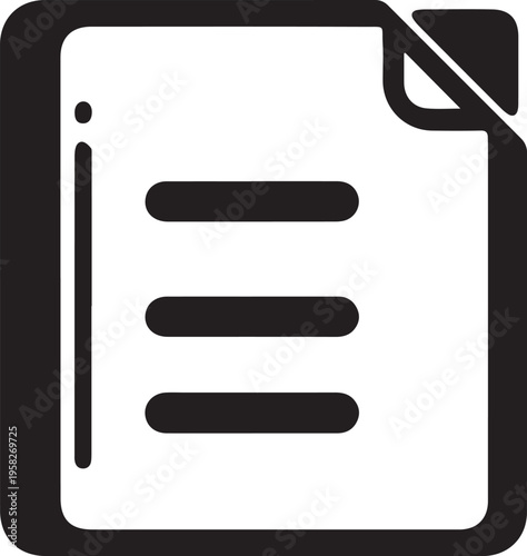 Minimalist black and white copy icon isolated on white background