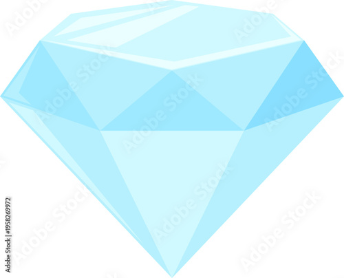 Sparkling Blue Diamond Gemstone