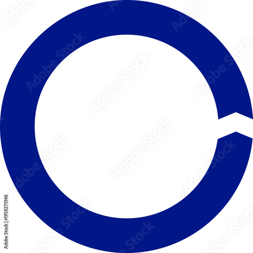 Blue Circle With Gap