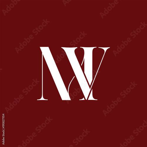 Minimal mv vm Monogram Logo Design, Elegant Initial Letter Logo, Modern Lettermark Branding Template