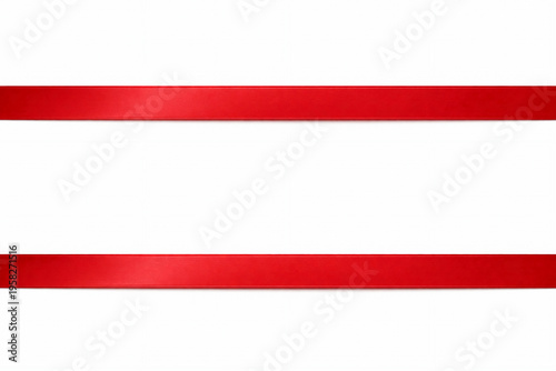 Free Download Red ribbon on a white background close-up, empty space for text, template, photo background, layout, banner, advertising, postcard - GFXLoad
