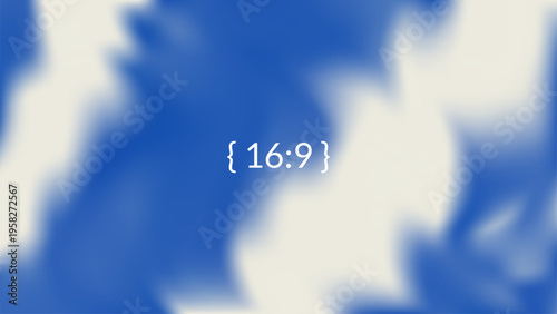 Blue and white paint mix gradient. Fabric batik textured background with blurry gradation. Liquid template for trendy cover social media design. Vector abstract gradient for fashion backdrop.