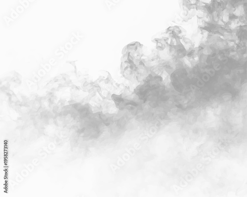 White smoke PNG isolated on transparent background. Perfect for Halloween or fantasy artworks. Easily composite into any scene.