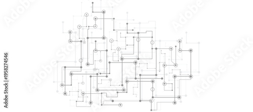 Motherboard technology circuit board background. Creative idea AI banner concept for internet technology. Digital motherboard. Futuristic technology concept.