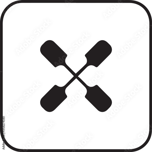 Minimalist fullscreen expand icon in bold black outline on white background