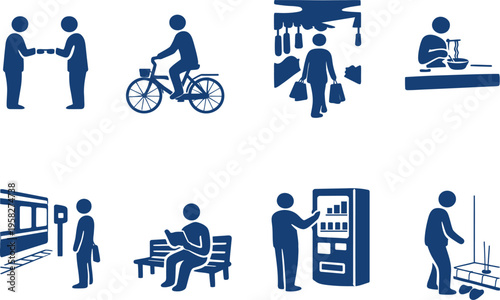 Daily life activities of people in various settings